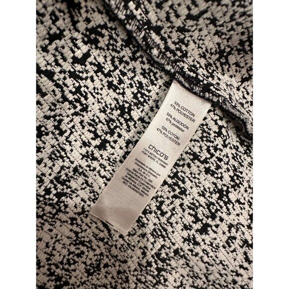 CHICOS WOMENS BLACK AND GRAY SIZE SMALL (CHICO'S 1) CARDIGAN SWEATER - Picture 7 of 9